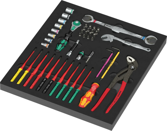 Wera 9753 Foam Insert Kraftform Kompakt Maintenance Set 1 (45 Pc) - Mr. Tools