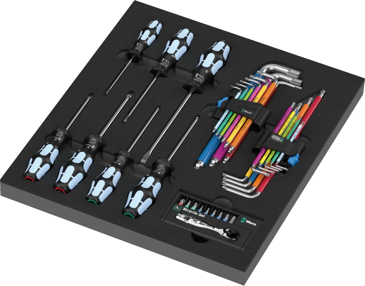Wera 9760 Foam Insert Stainless Steel Tool Set 1, 36 Pieces (05150160001) - Mr. Tools