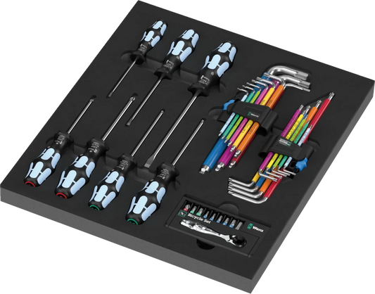 Wera 9760 Foam Insert Stainless Steel Tool Set 1, 36 Pieces (05150160001) - Mr. Tools