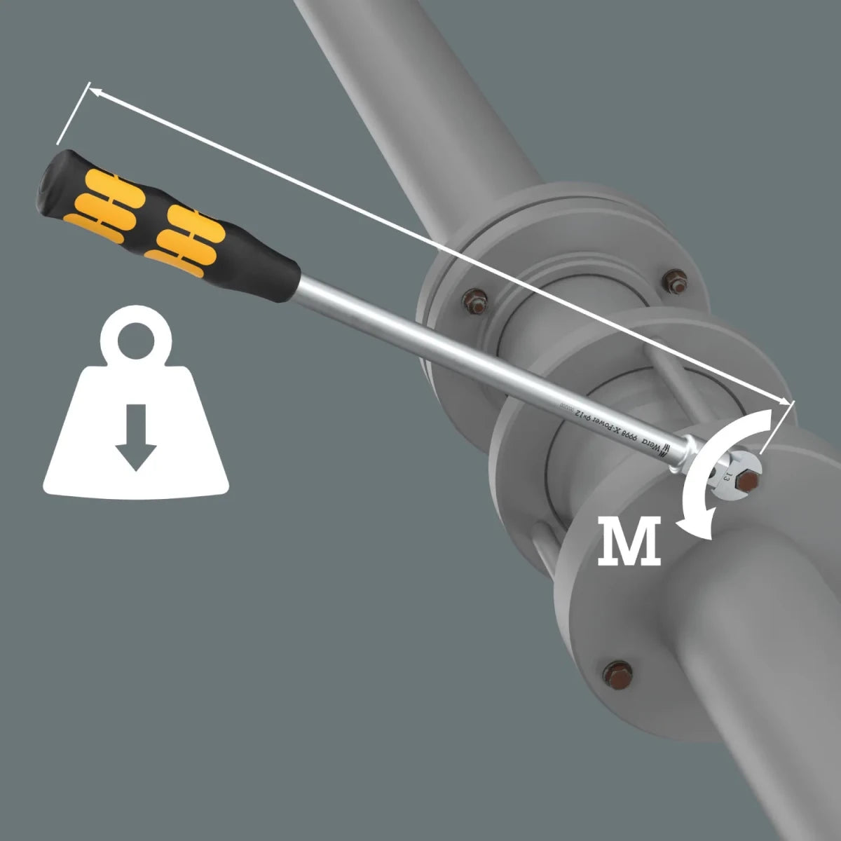 Wera 9998 X Power Actuation Tool for 9x12 mm Insert Tools - Mr. Tools