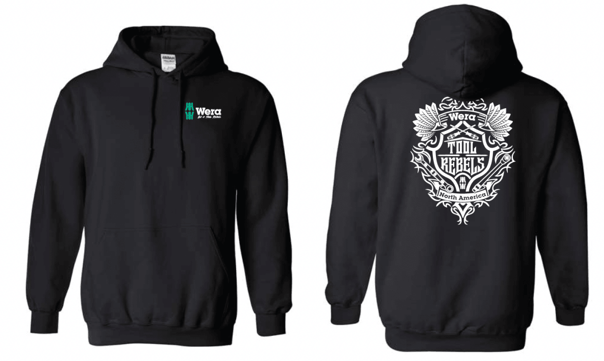 Wera Be A Tool Rebel Hoodie Black WERATRHOODIE - Mr. Tools