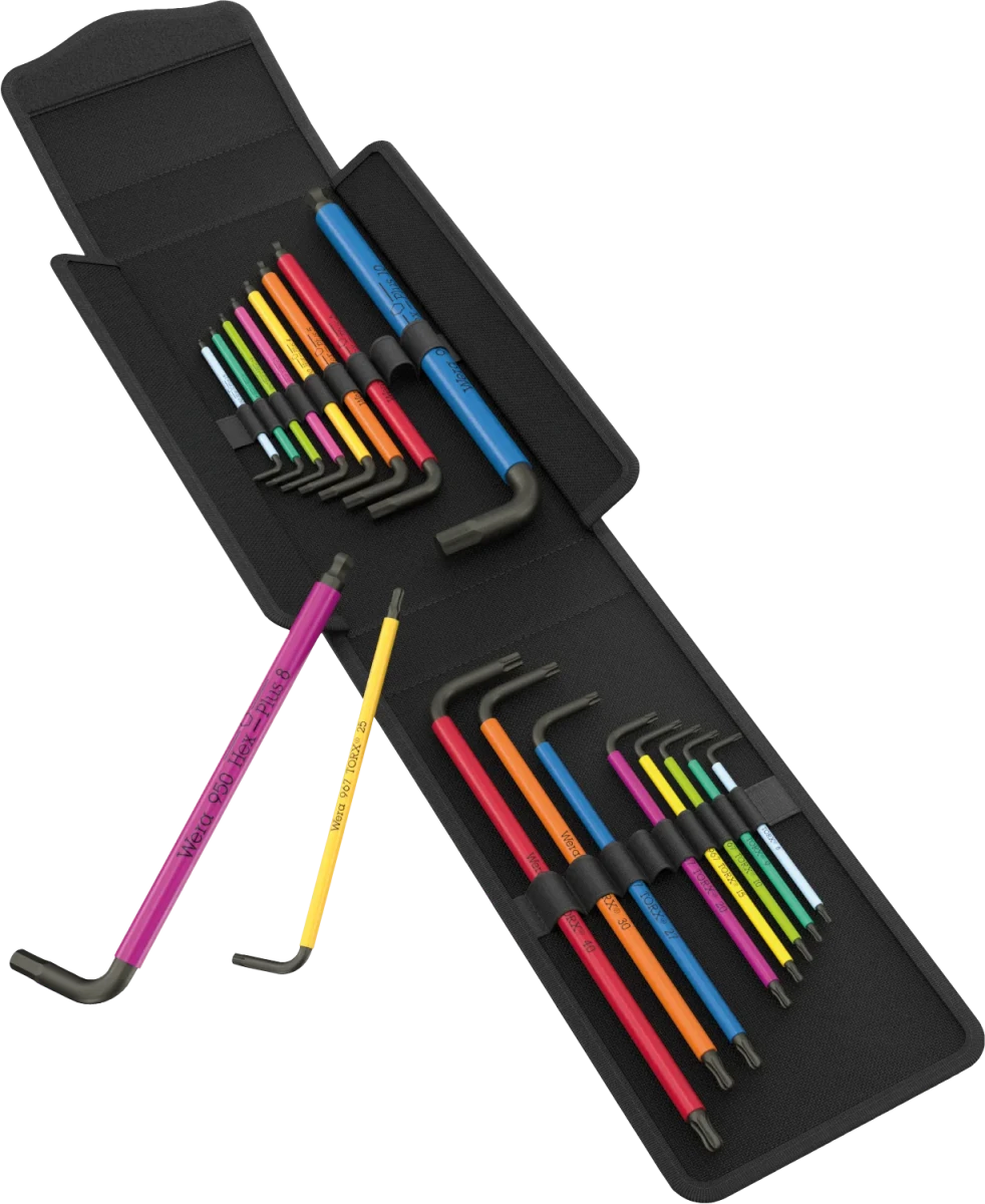 Wera Big Pack Multicolor Metric Hex-Plus & TORX L-Key Set (19-Piece) - 05133287001 - Mr. Tools