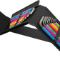 Angled view of Wera 19-piece Big Pack Multicolour Hex-Plus set with metric and SAE keys displayed on both sides of the upright standing pouch.