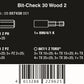 Wera Bit - Check 30 Wood 2 SB Screwdriver Bit Set 05057438001 - Mr. Tools