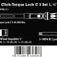Official retail label for Wera Click-Torque Lock C 3 Set 1 showing sizes and barcode.