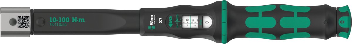Wera Click-Torque X 7 Torque Wrench For Insert Tools 10-100 Nm 0507565
