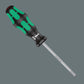 Wera 300 Series Kraftform screwdriver with a Lasertip blade design for anti-slip screw engagement.