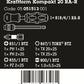 Wera Kraftform Kompakt 20 RA - R Ratcheting Screwdriver Set 6 Pieces 05051513001 - Mr. Tools