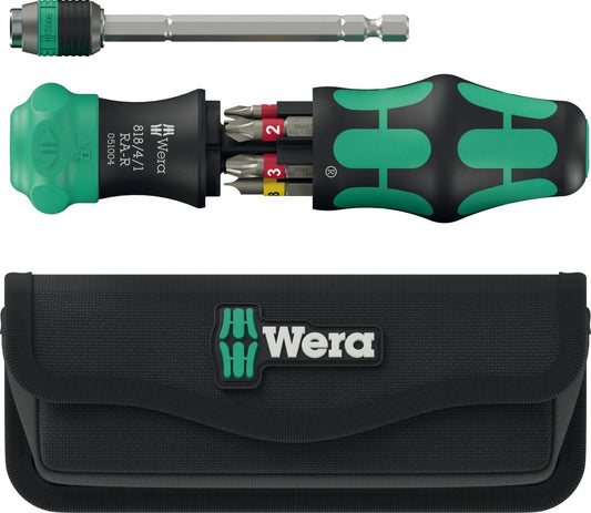 Wera Kraftform Kompakt 25 RA - R Ratcheting Screwdriver Set With Pouch 05051515001 - Mr. Tools