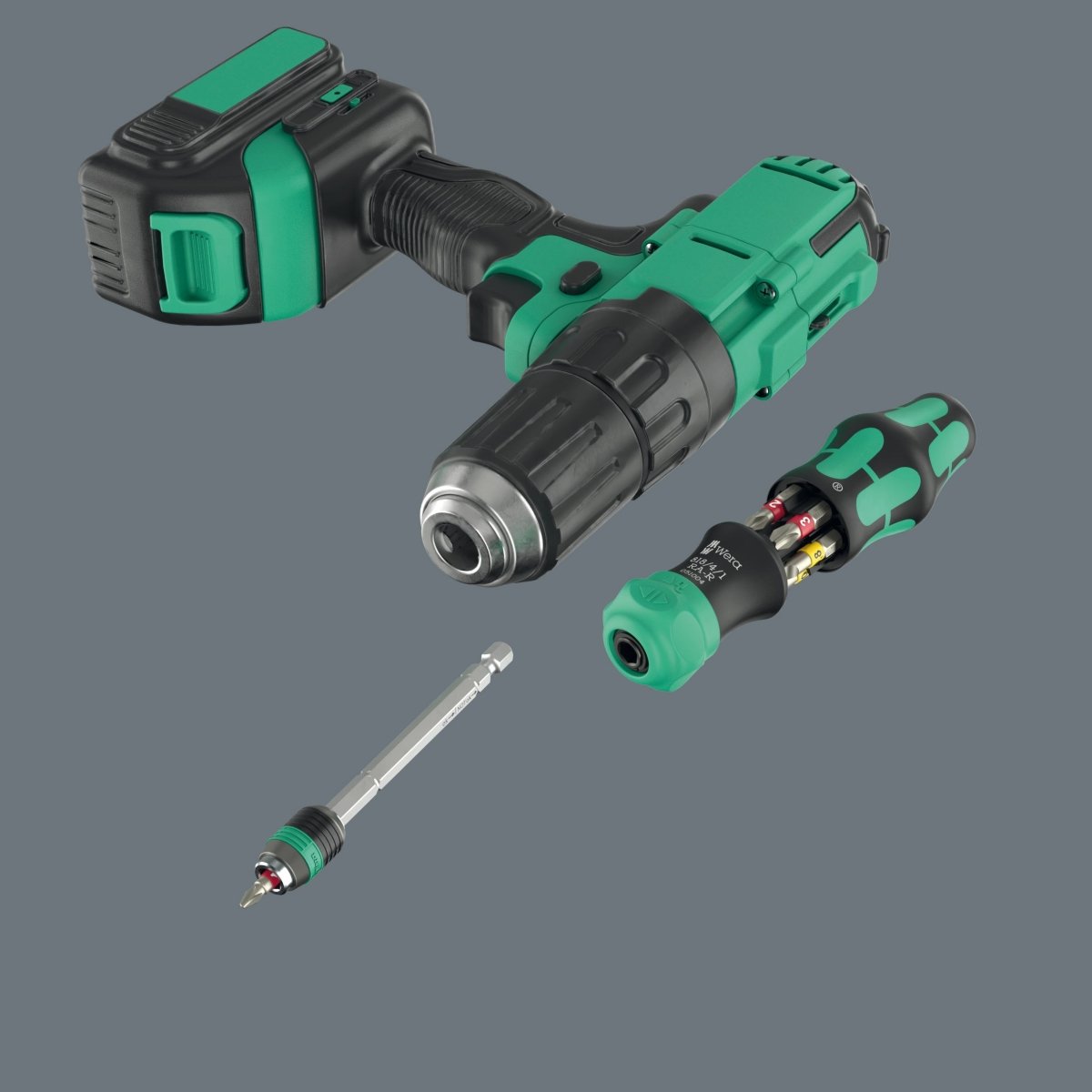 Wera Kraftform Kompakt 26 RA - R Ratcheting Screwdriver Set With Pouch 05051516001 - Mr. Tools