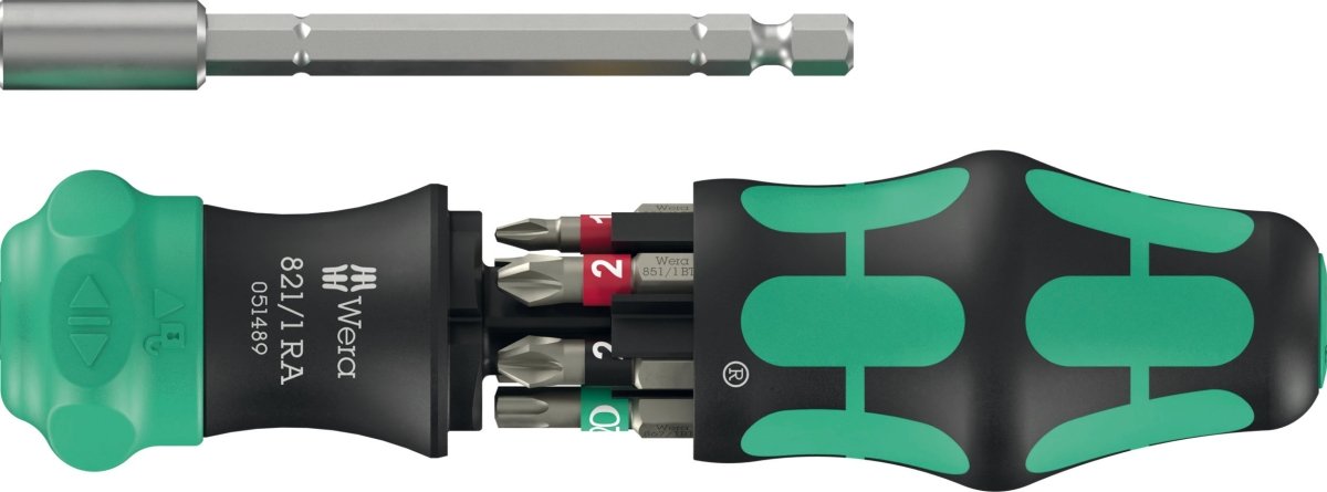 Wera Kraftform Kompakt 28 RA 1 Ratcheting Screwdriver Set 6 Pieces 05051519001 - Mr. Tools
