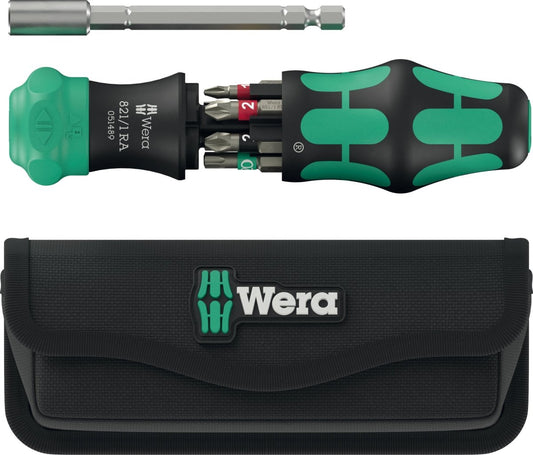 Wera Kraftform Kompakt 28 RA Ratcheting Screwdriver Set With Pouch 05051520001 - Mr. Tools