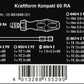 Wera Kraftform Kompakt 60 RA Ratcheting Screwdriver Set Metric 05051040001 - Mr. Tools