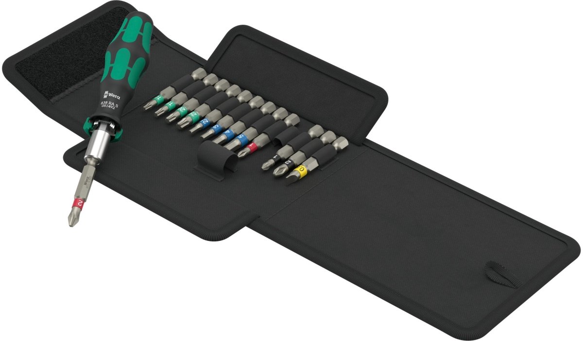 Wera Kraftform Kompakt 838 RA S Ratcheting Screwdriver Set 1 Metric 05051060001 - Mr. Tools