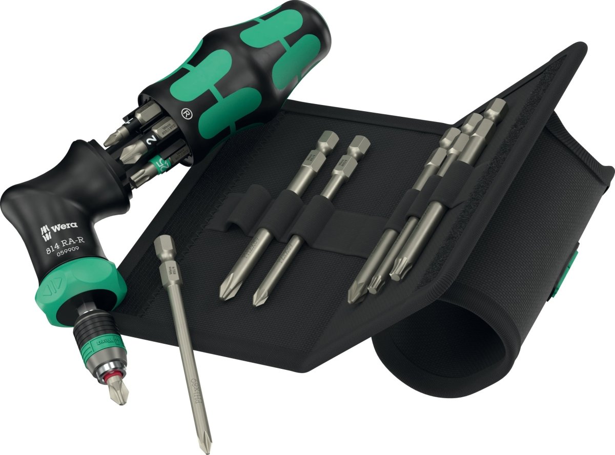 Wera Kraftform Kompakt Pistol RA - R 2 Ratcheting Screwdriver Set 05051536001 - Mr. Tools