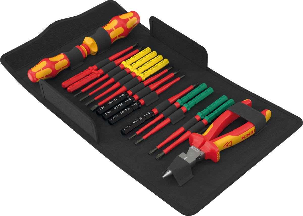 Wera Kraftform Kompakt VDE 17 Extra Slim 2 Tool Finder 17 Pieces 05006610001 - Mr. Tools