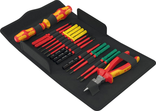Wera Kraftform Kompakt VDE 17 Extra Slim 2 Tool Finder 17 Pieces 05006610001 - Mr. Tools