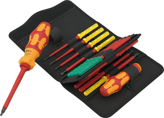 Wera Kraftform Kompakt VDE 17 RA 1 Ratcheting Screwdriver Set SAE 05006619001 - Mr. Tools