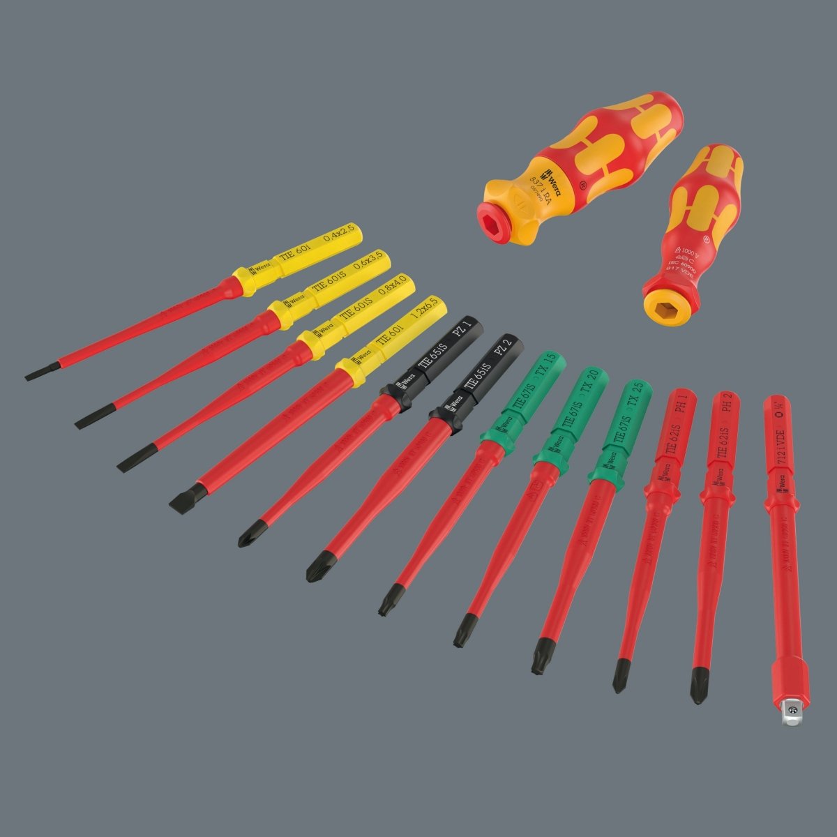 Wera Kraftform Kompakt VDE 24 Allrounder Set 1 25 Pieces Metric 05006632001 - Mr. Tools