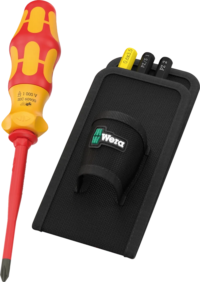 Wera Kraftform Kompakt VDE GO RA 1 Insulated Ratcheting Screwdriver Set, 6-Piece - Mr. Tools