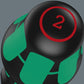 Color-coded handle cap stamp for a Wera 350 PH 2 Phillips screwdriver showing Take It Easy size markings
