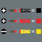 Wera Take It Easy tool finder color-coding system diagram illustrating black, red, and yellow drive profile identifiers.