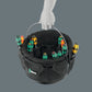 Person carrying a Wera 9559 tool bucket organizer filled with screwdrivers using the sturdy metal bucket handle.