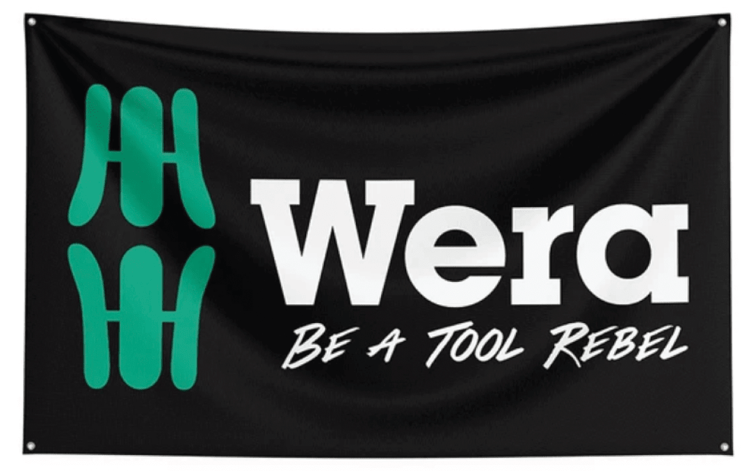 Wera Tool Rebel Flag 3' x 5' WERATRFLAG - Mr. Tools