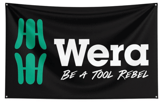 Wera Tool Rebel Flag 3' x 5' WERATRFLAG - Mr. Tools
