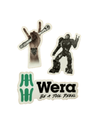 Wera Tool Rebel Vinyl Sticker Collection - Mr. Tools