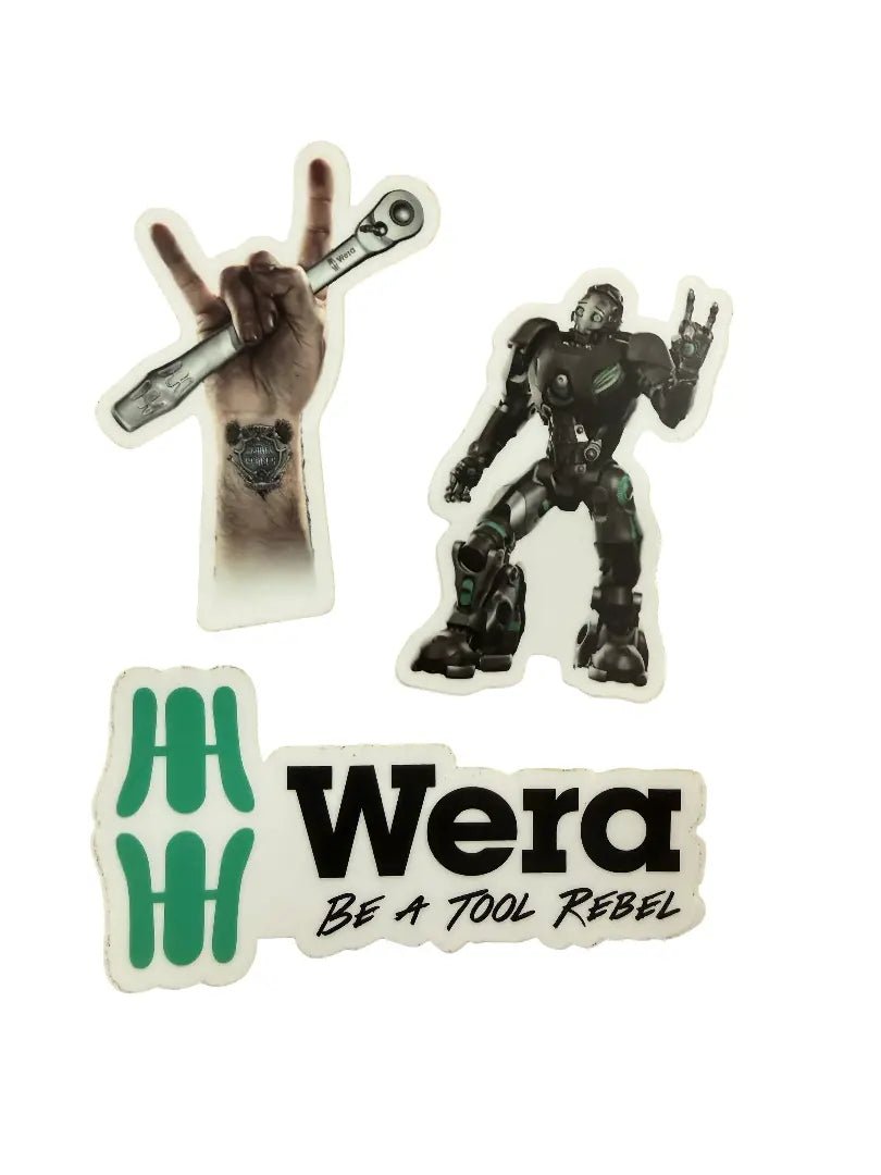 Wera Tool Rebel Vinyl Sticker Collection - Mr. Tools