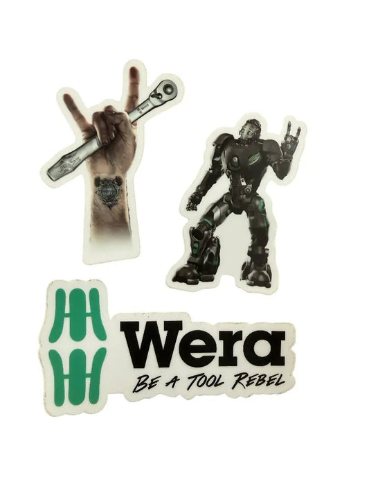 Wera Tool Rebel Vinyl Sticker Collection - Mr. Tools
