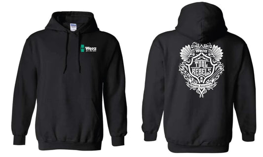 Wera Tools Tool Rebel Pullover Hoodie – Black (WERATRHOODIE) - Mr. Tools