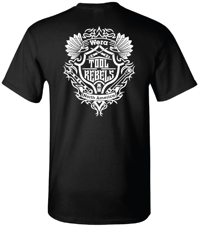 Wera Tools Tool Rebel Short Sleeve T-Shirt Black WERATRSHIRT - Mr. Tools