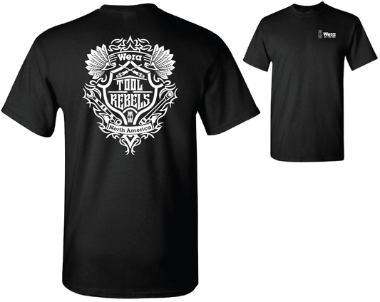Wera Tools Tool Rebel Short Sleeve T-Shirt Black WERATRSHIRT - Mr. Tools