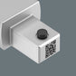 Close-up view of the laser-engraved QR code on a Wera 14x18 mm torque wrench insert tool for torque calculations