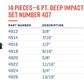 Wright Tool 6 Point Deep Impact Socket Set 14 Piece 1/2" Drive SAE 407 - Mr. Tools
