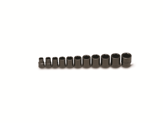 Wright Tool 6 Point Impact Socket Set 11 Piece 1/2" Drive SAE 411 - Mr. Tools
