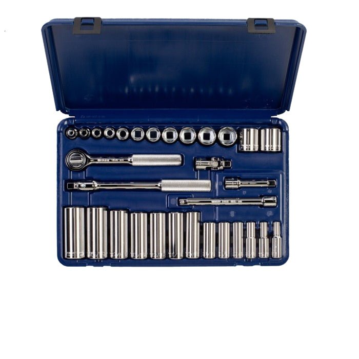 Wright Tool 6 Point Standard & Deep Blow Mold Socket Set 3/8" Drive SAE 339 - MC - Mr. Tools