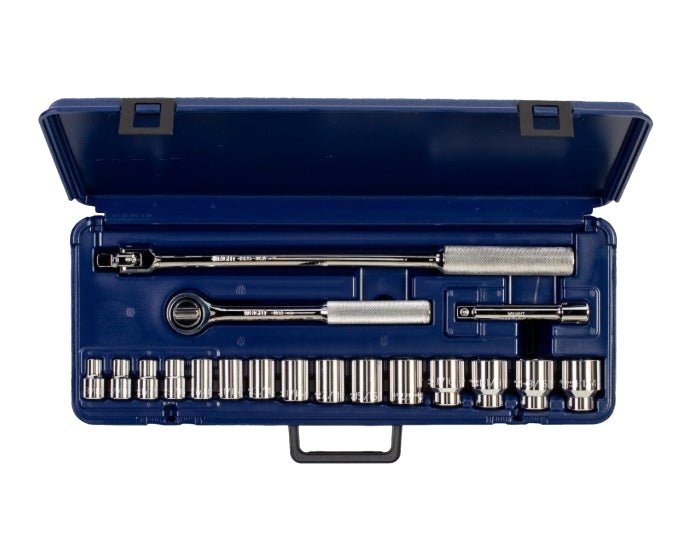 Wright Tool 6 Point Standard Length Blow Mold Socket Set 1/2" Drive SAE 423 - MC - Mr. Tools