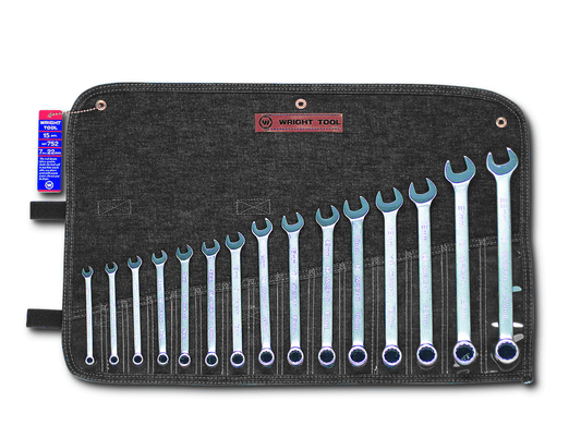 Wright Tool WRIGHTGRIP® 2.0 12 Point Combination Wrench Set 15 Piece Metric 752 - Mr. Tools