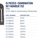 Wright Tool WRIGHTGRIP® 2.0 12 Point Combination Wrench Set 15 Piece Metric 752 - Mr. Tools