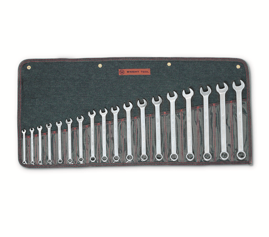 Wright Tool WRIGHTGRIP® 2.0 12 Point Combination Wrench Set 18 Pieces Metric 758 - Mr. Tools