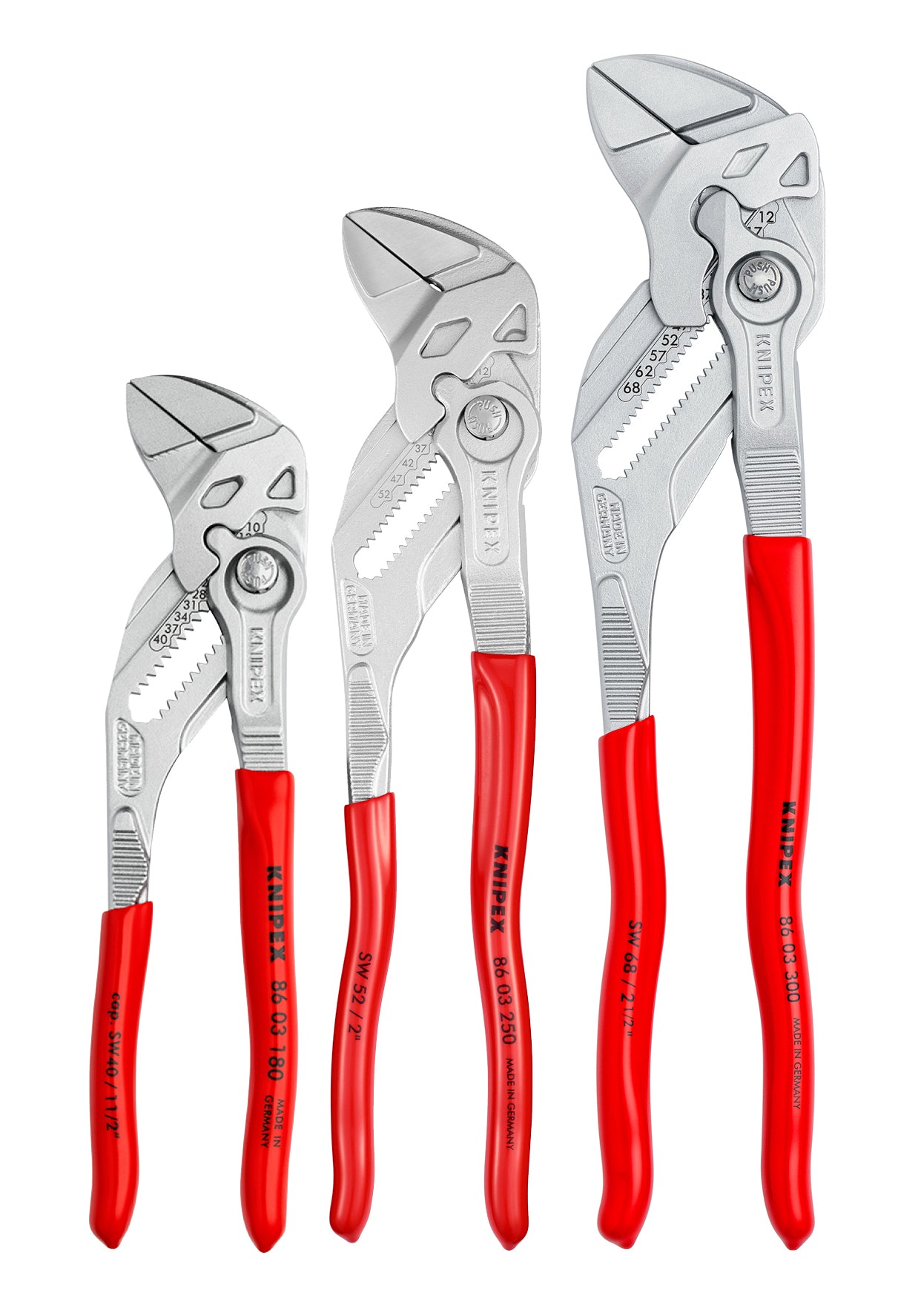 knipex pliers wrench set 3 piece 00 20 06 us2