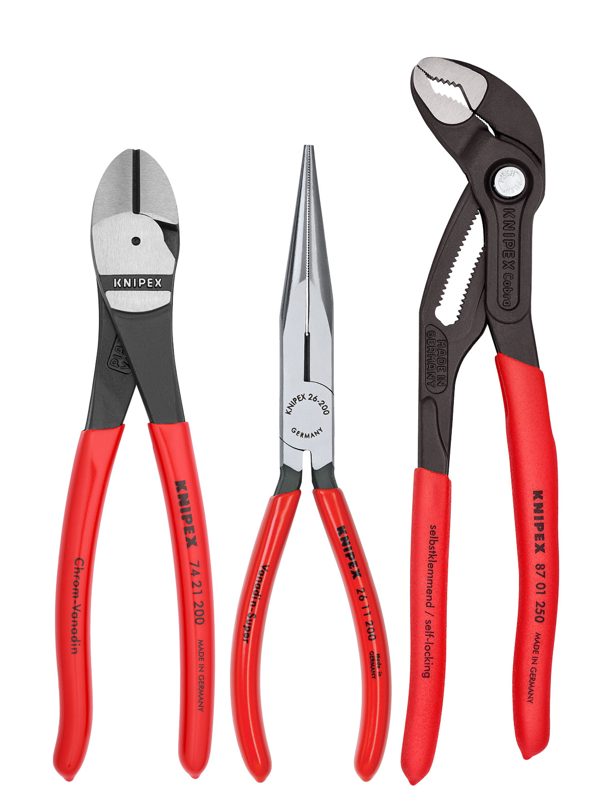 knipex pliers set with cobra® pliers 3 piece 00 20 08 us2