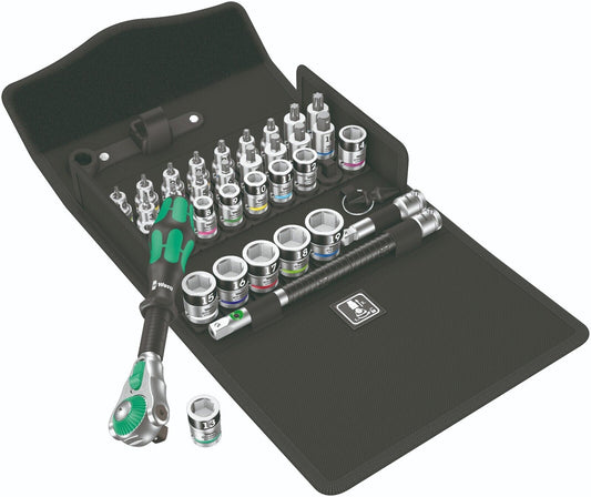 Wera 8100 SB All In Zyklop Speed Ratchet Set HF 3/8" Drive Metric 05003536001