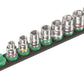 wera b 4 zyklop magnetic rail socket set 3/8" drive 9 pieces metric 05005430001