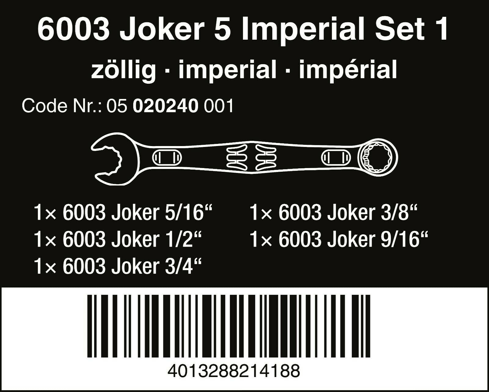 Wera Joker Combination Wrench Sets