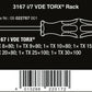 wera 3167 i/7 vde stainless torx® screwdriver set with rack 7 piece 05022767001