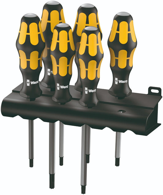 Wera 977/6 Kraftform Chiseldriver TORX® Screwdriver Set With Rack 05024410001